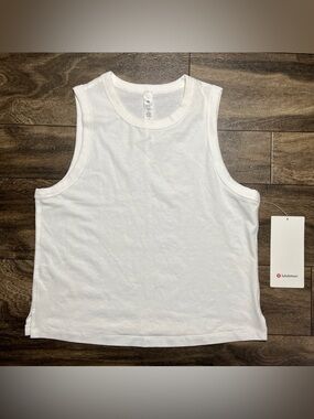 Lululemon Classic-Fit Cotton-Blend Tank Top - White - NWT - Size 4